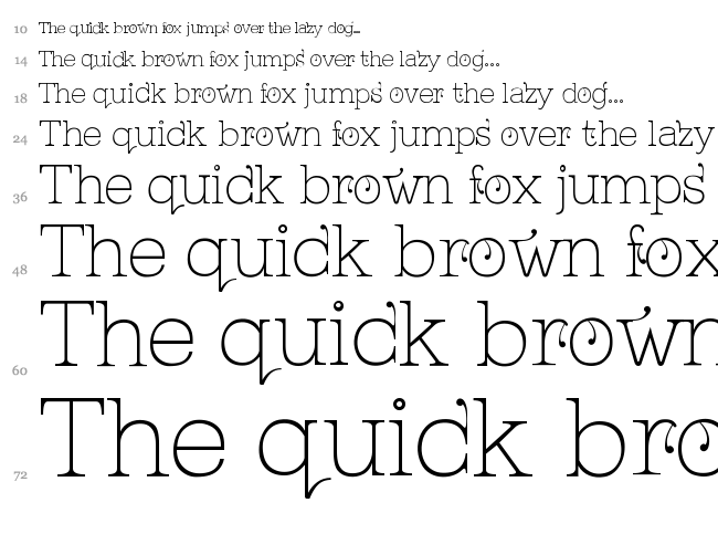 Kingthings Serifique font waterfall